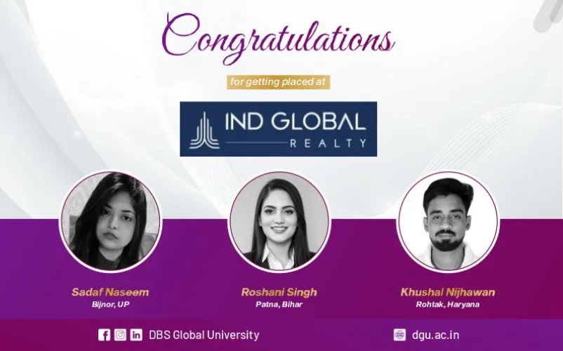 IND Global Realty Selects Students Through Campus Recruitment