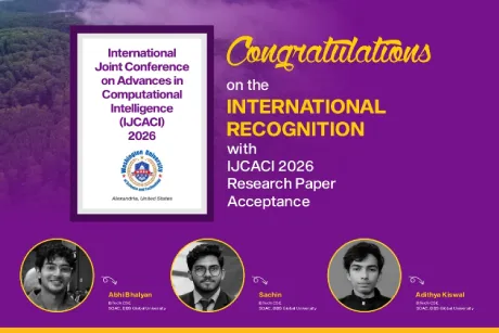 SOAC Students Earn International Recognition with IJCACI 2026 Research Paper Acceptance