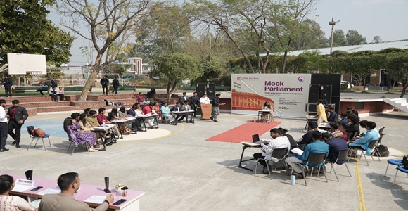 Mock Parliament Activity Conducted at the Campus Amphitheatre