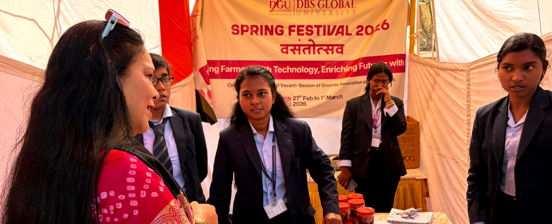 Students of Department of Agriculture and Forestry, DBS Global University, actively participated in Vasantotsav 2026