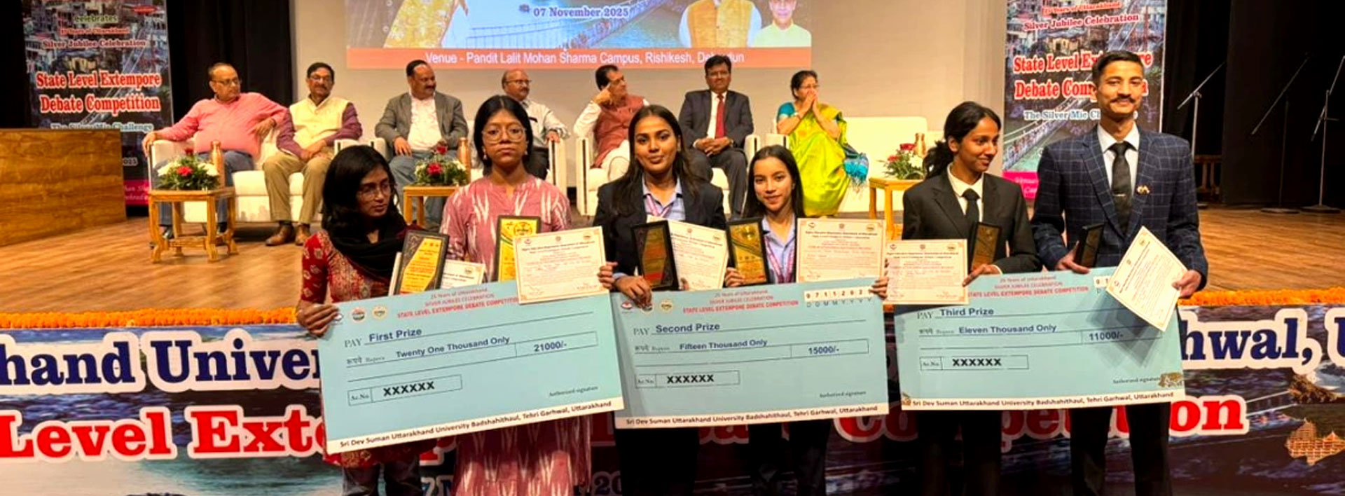 DBS Global University secured the 2nd Position in the Inter-University Debate Competition 2025 (Rajat Jyanti Celebration of Uttarakhand)